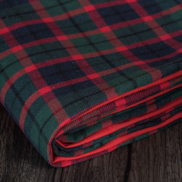 Highlands Red 60-Inch Tree Skirt with Traditional Holiday Plaid Fabric, image 3