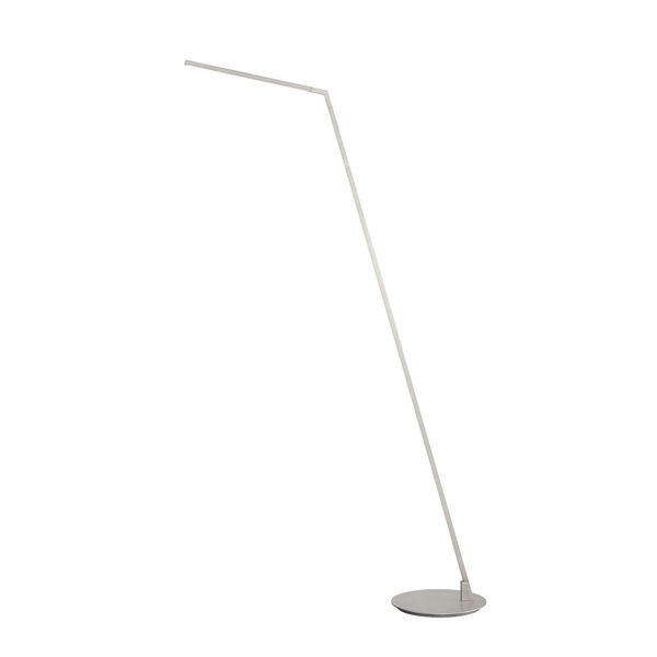 Miter Brushed Nickel LED Floor Lamp, image 1