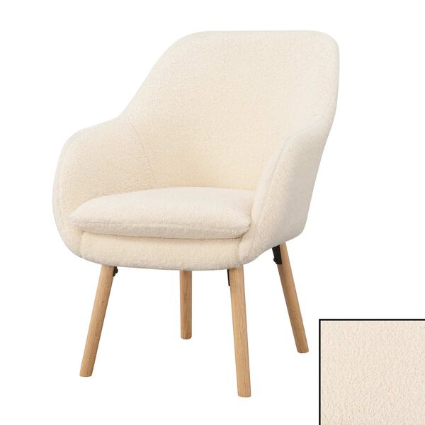 Take a Seat Charlotte Sherpa Creme Accent Chair, image 10