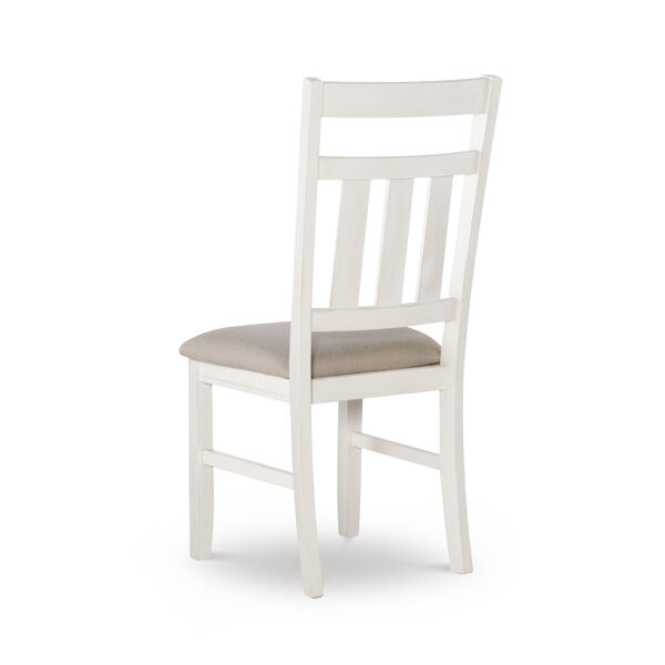 Bella Distressed White Side Chairs - Set of Two, image 4