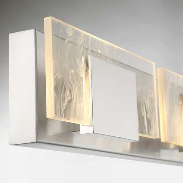 Kasha Chrome Nickel Four-Light Integrated LED Bath Vanity, image 3