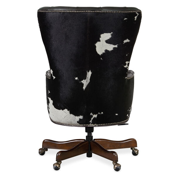 Black and White Katherine Executive Swivel Tilt Chair, image 2