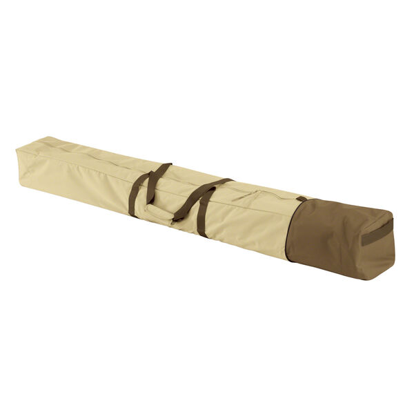 Ash Beige and Brown Patio Hammock and Steel Stand Storage Bag, image 1