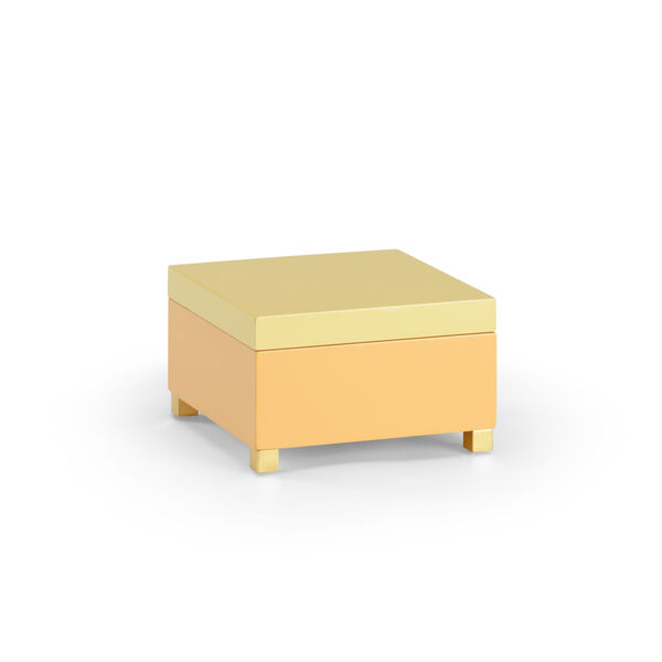 Peach and Yellow Decorative Box, image 1
