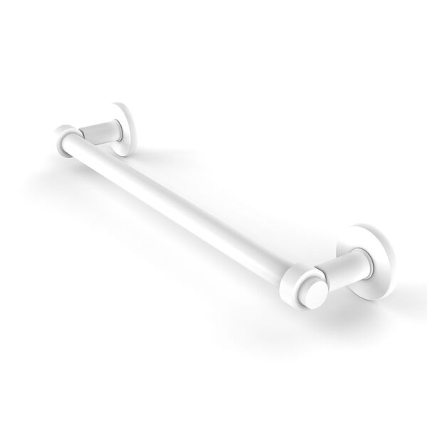 Continental Matte White 30-Inch Towel Bar with Twist Detail, image 1