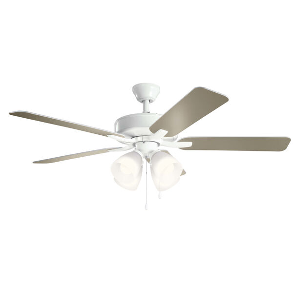 Basics Pro Premier White 52-Inch Ceiling Fan, image 1