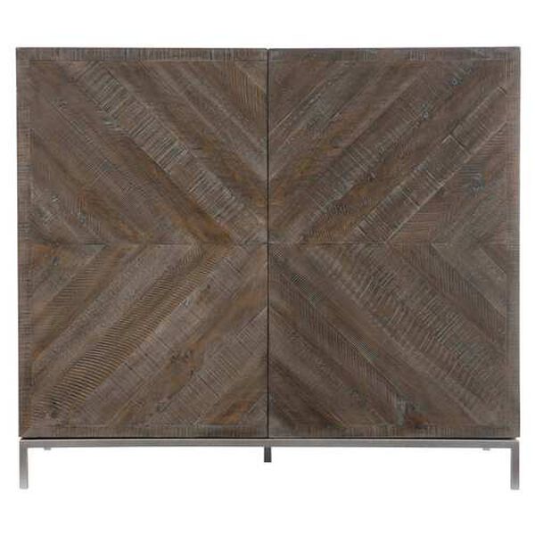 Logan Square Parkside Sable Brown and Gray Mist Bar Cabinet, image 1