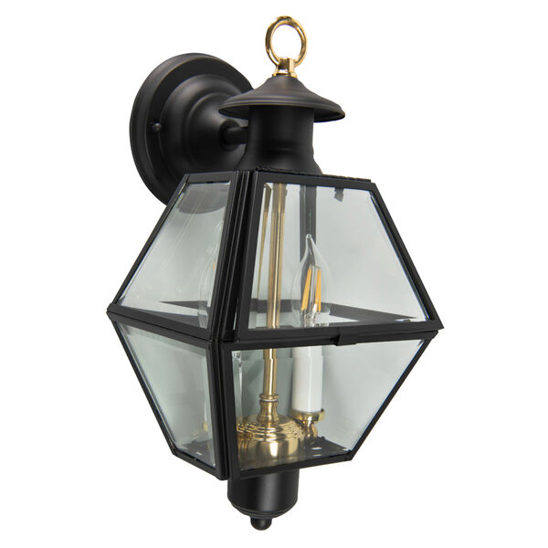 Olde Colony Black Two-Light Outdoor Wall Lantern, image 3