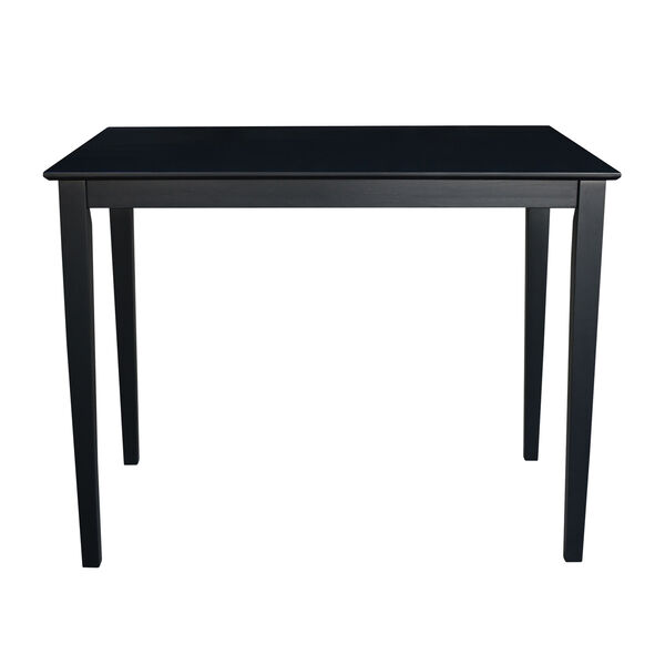 Black 48 x 36-Inch Solid Wood Counter Height Table, image 4