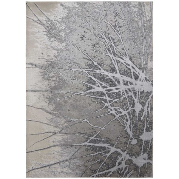 Astra Gray Silver Ivory Area Rug, image 1