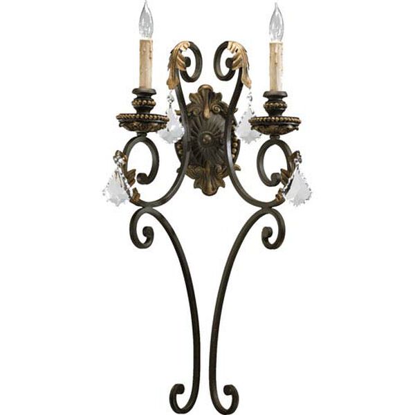 Westchester Brown Two-Light Wall Sconce, image 1