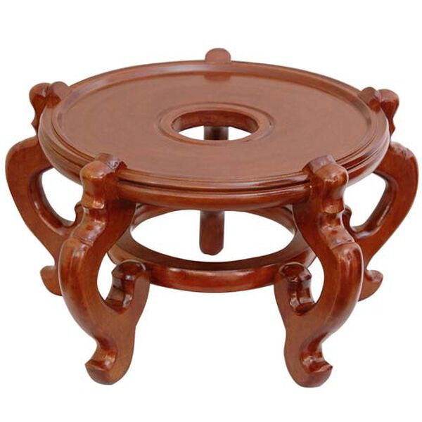Rosewood Fishbowl Stand - Honey 14.5 Inch, image 2