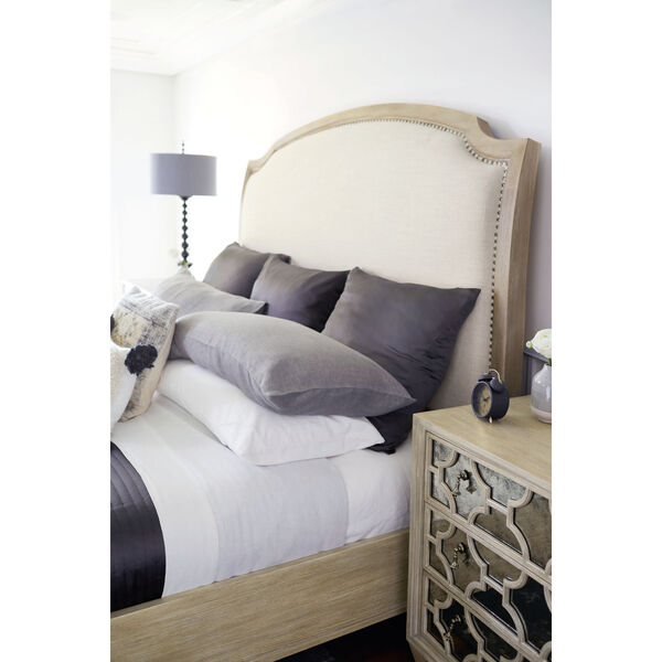 Santa Barbara Sandstone Upholstered Sleigh King Bed, image 3