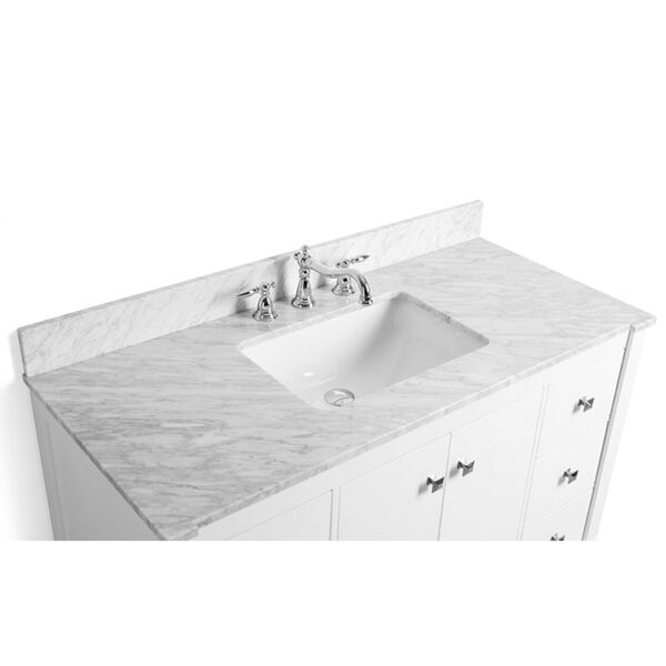 Kayleigh White 48-Inch Vanity Console with Mirror, image 6