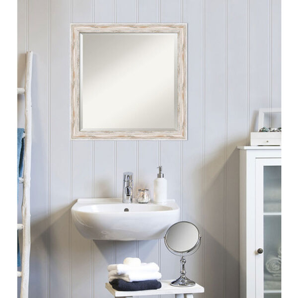 Alexandria White 23-Inch Bathroom Wall Mirror, image 4