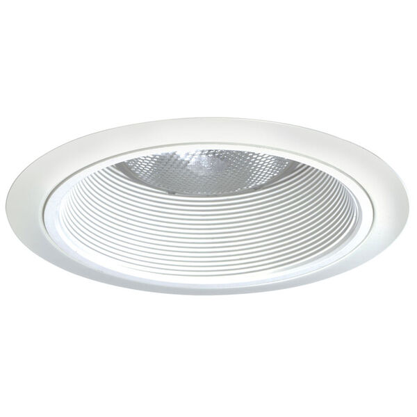 24 WWH 6-Inch Baffle Trim White Baffle with White Ring, image 1
