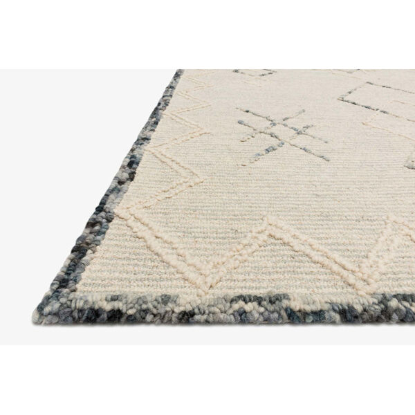 Justina Blakeney Leela Ocean and White Rectangle: 2 Ft. 6 In. x 7 Ft. 6 In. Rug, image 2
