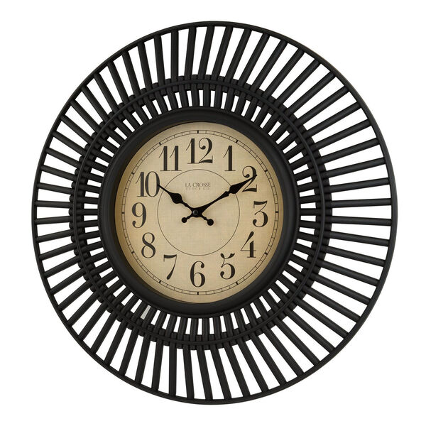 Black Analog Wall Clock, image 2