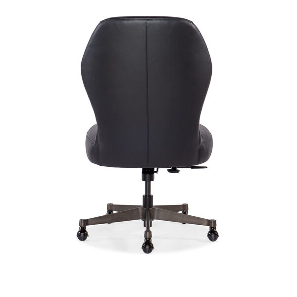 Black and Gunmetal Executive Swivel Tilt Chair, image 2