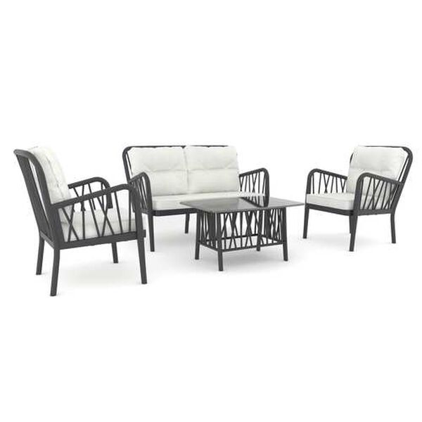 Gala Four-Piece Outdoor Seating Set with Cushion, image 1