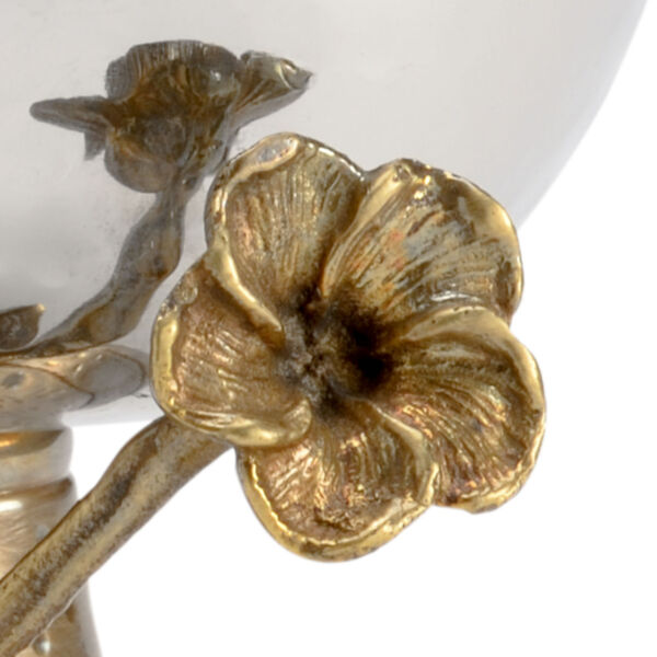 Antique Gold and Polished Nickel Fresh Stem Bowl, image 2