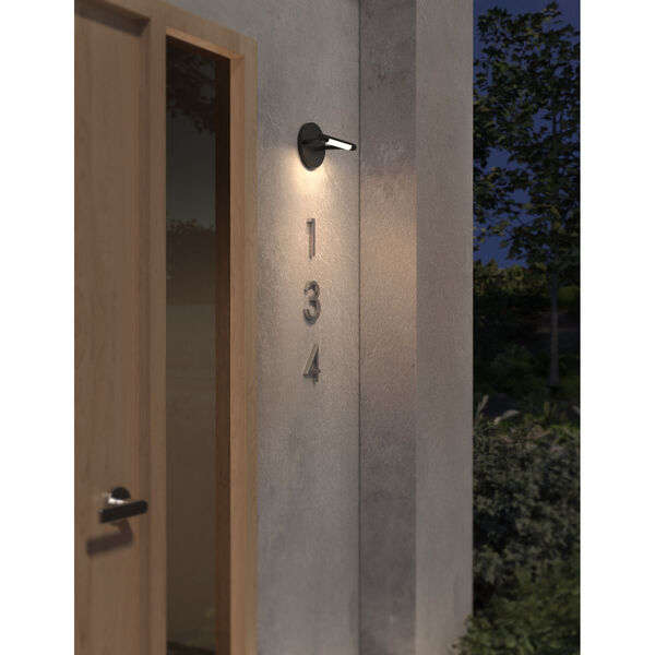 Maro Black Outdoor LED Wall Sconce, image 2