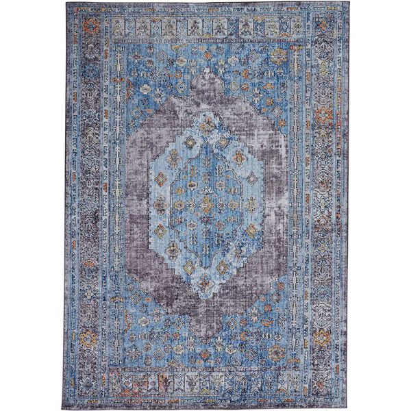 Armant Blue Gray Gold Area Rug, image 1