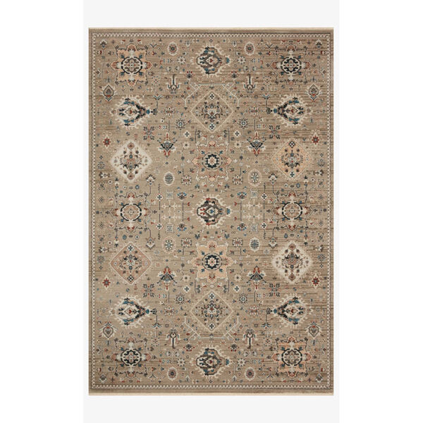 Leigh Dove and Multicolor Rectangle: 6 Ft. 7 In. x 9 Ft. 6 In. Rug, image 1