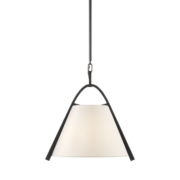 Frey Satin Black and Brown One-Light Pendant, image 1