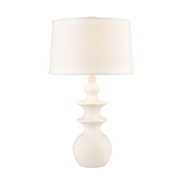 Depiction Chalk White One-Light Table Lamp, image 1