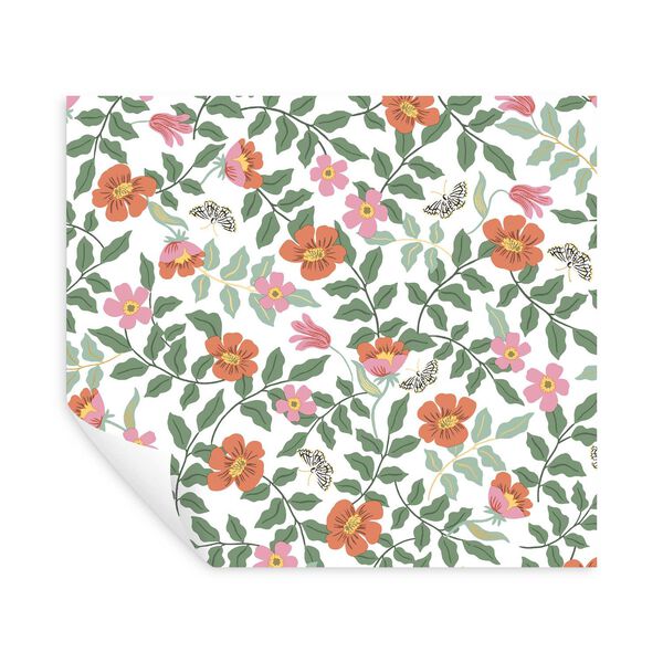 Primrose Rose and Cream Peel and Stick Wallpaper, image 5