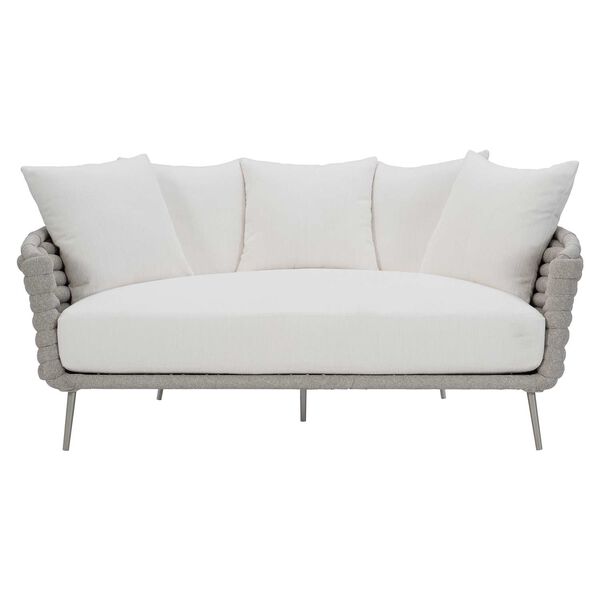 Wailea Nordic Gray and White Outdoor Daybed, image 3