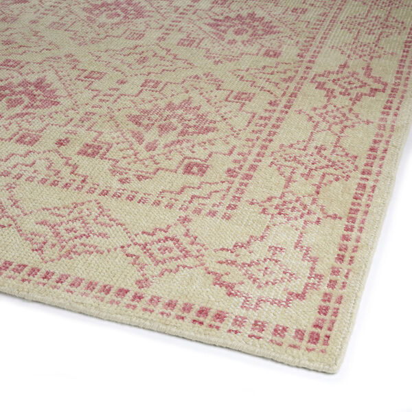 Knotted Earth Pink and Cream Area Rug, image 2