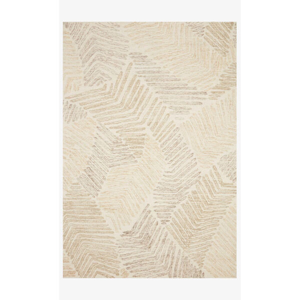Milo Olive and Natural Rectangle: 2 Ft. 3 In. x 3 Ft. 9 In. Rug, image 1