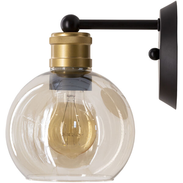 Coley Clear and Black 6-Inch One-Light Wall Sconce, image 3