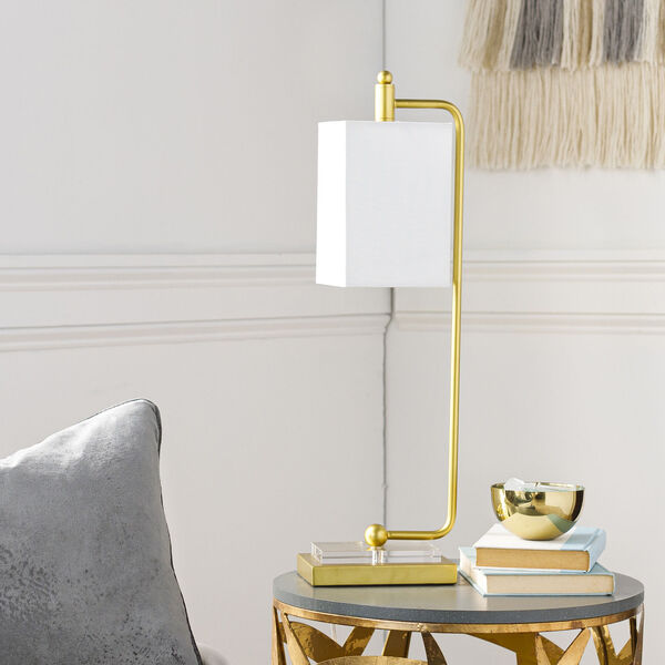 Delp Gold and White Table Lamp, image 2