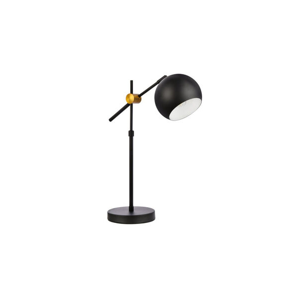 Forrester Black and Brass One-Light Table Lamp, image 3