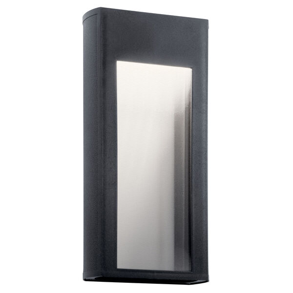 Ryo Textured Black Eight-Inch LED Outdoor Wall Sconce, image 1