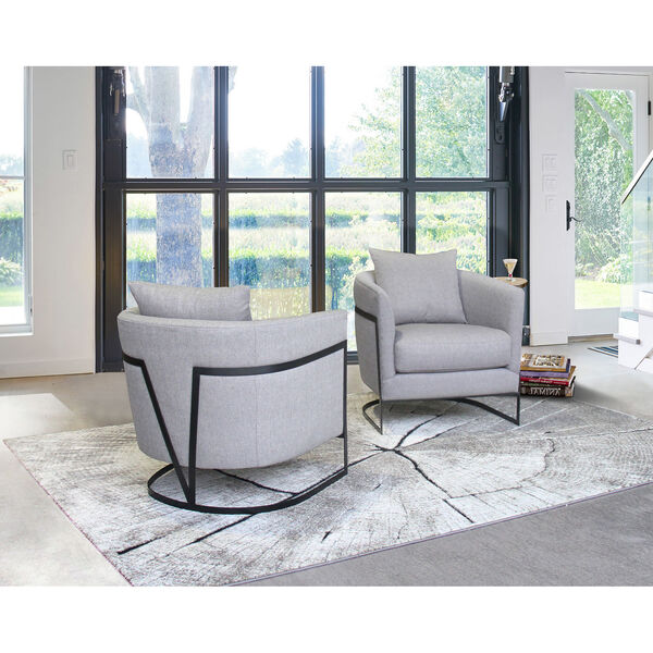 Swan Gray Accent Chair, image 3