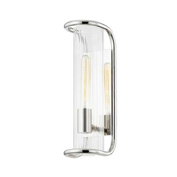 Fillmore Polished Nickel One-Light Wall Sconce, image 1