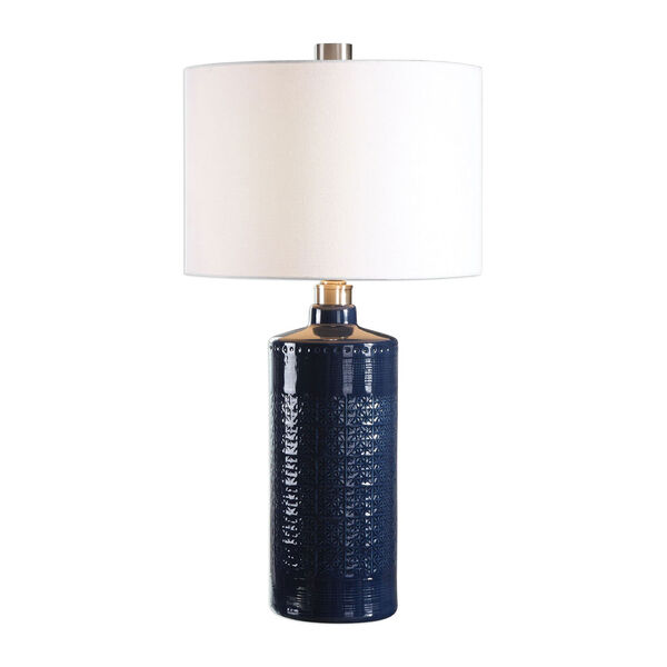 Chester Royal Blue Table Lamp, image 1