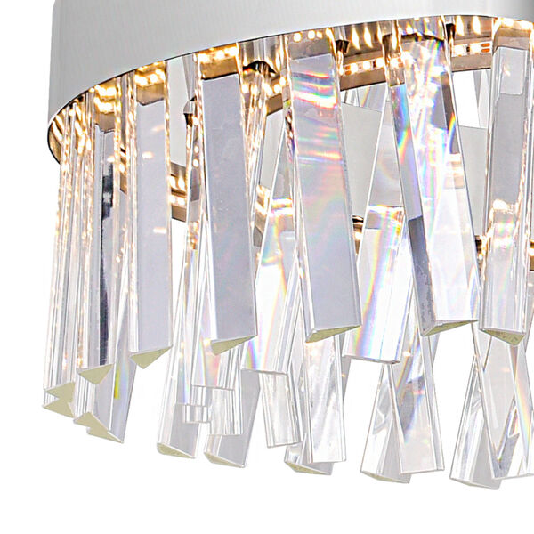 Glace Chrome 24-Inch LED Chandelier, image 2