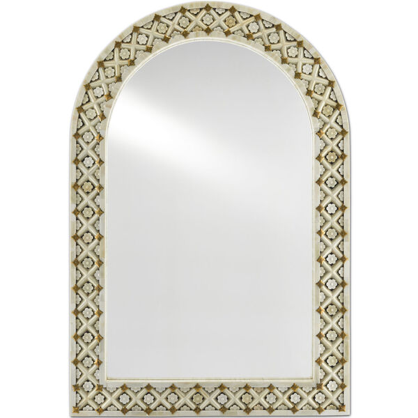 Ellaria Tan and Brass Wall Mirror, image 1