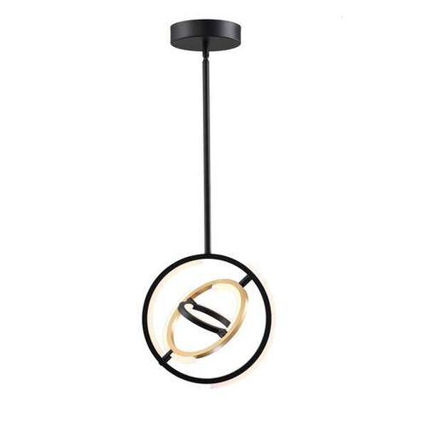 Trilogy Black and Gold 13-Inch LED Pendant, image 3