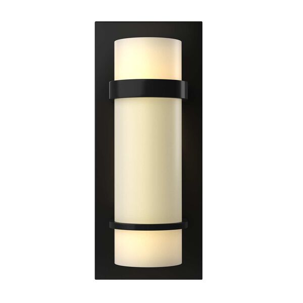 Banded Black One-Light Wall Sconce, image 1