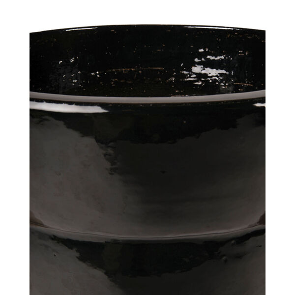 Ceramic Gloss Black Azov Planter, image 3