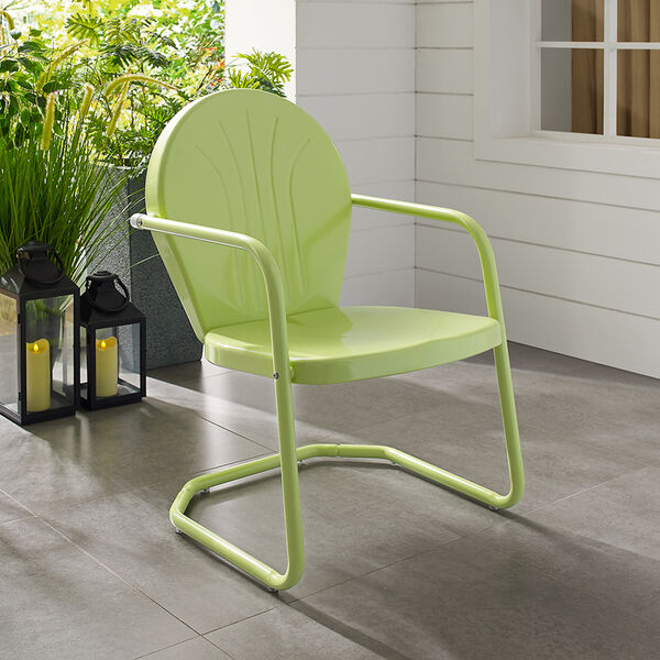 Griffith Key Lime Steel Outdoor Chair, image 4
