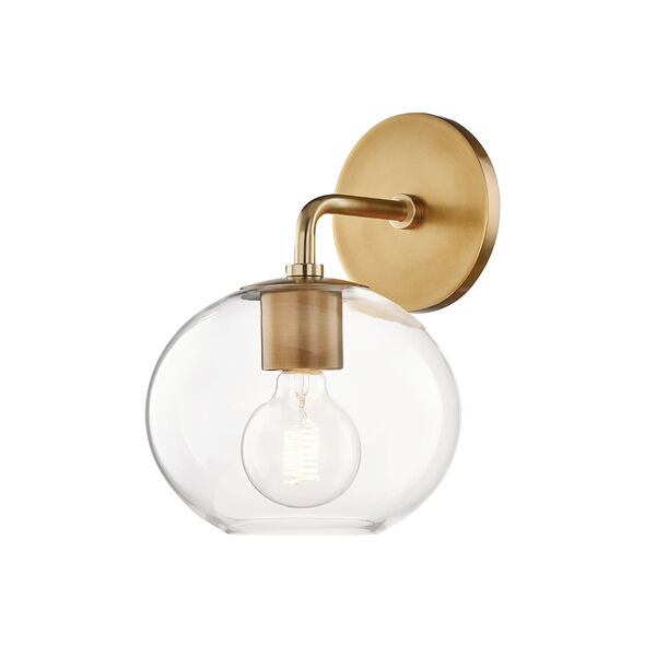 Margot Aged Brass One-Light Wall Sconce, image 1