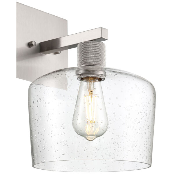 Port Nine Silver Outdoor One-Light LED Wall Sconce with Clear Glass, image 5