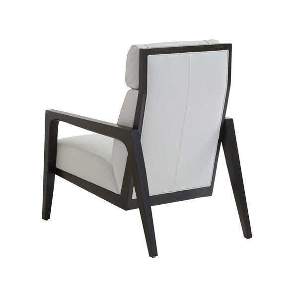 Palm Desert White and Black Covina Leather Chair, image 2